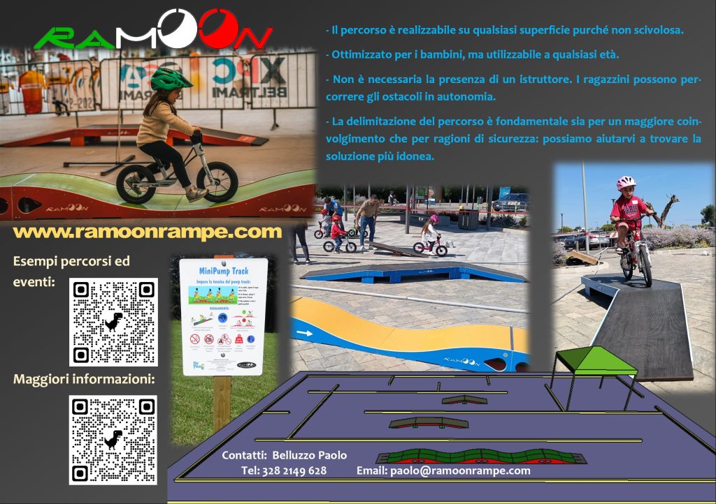 kids bike track Ramoon rampe